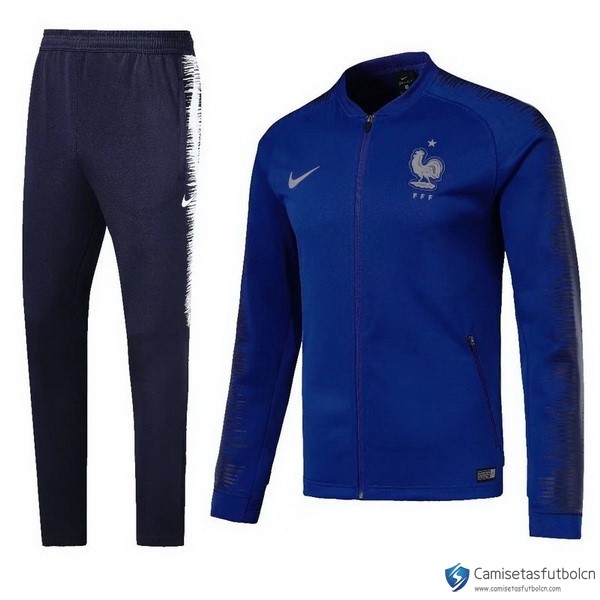 Chandal Francia 2018 Azul Marino Azul